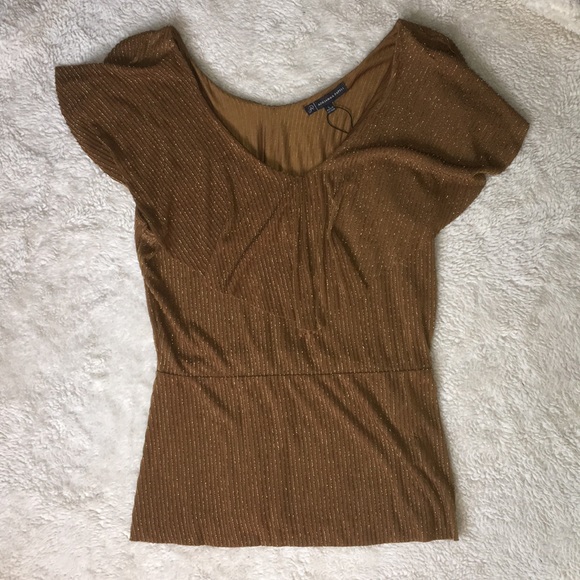 Gold Ruffle Top - Picture 1 of 1